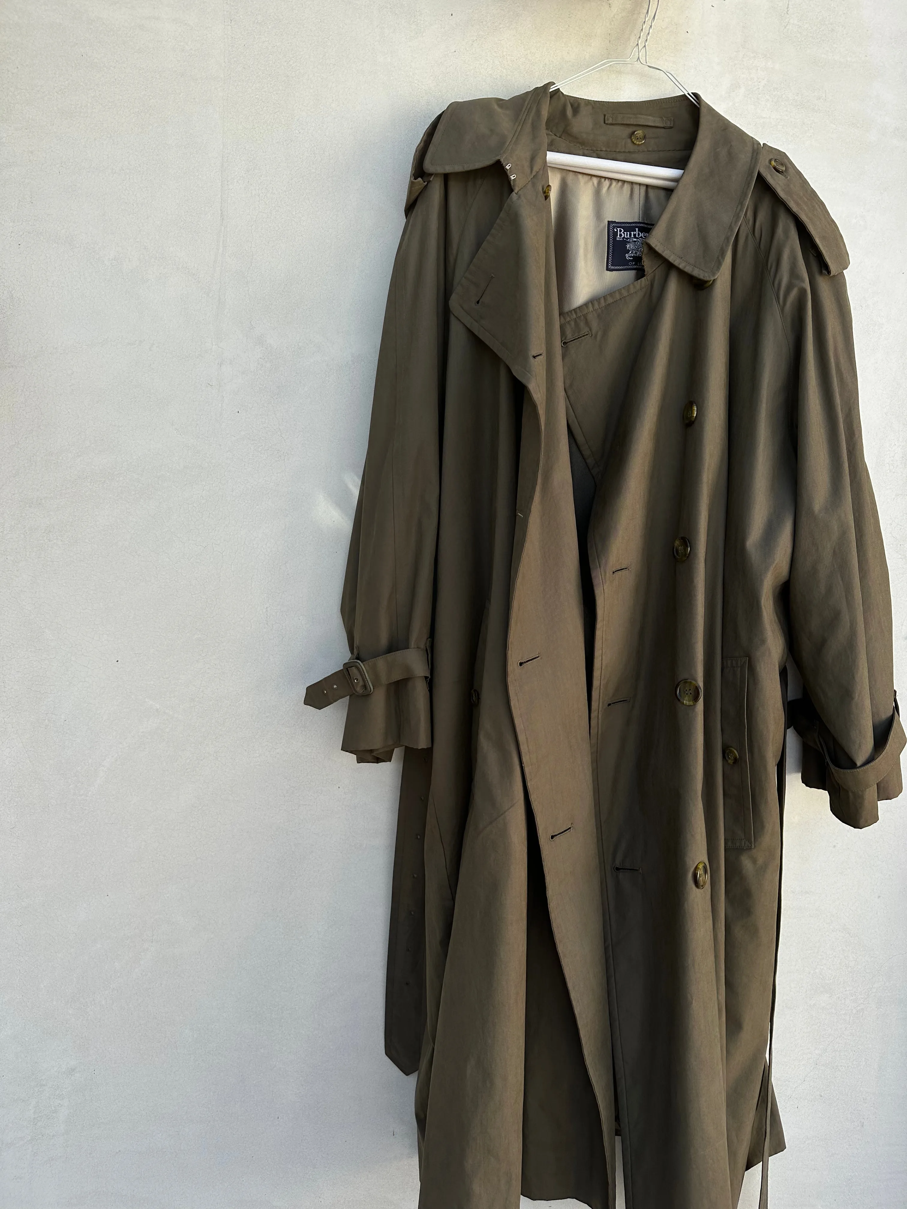 1980s Burberry's Nova Print Trench Coat