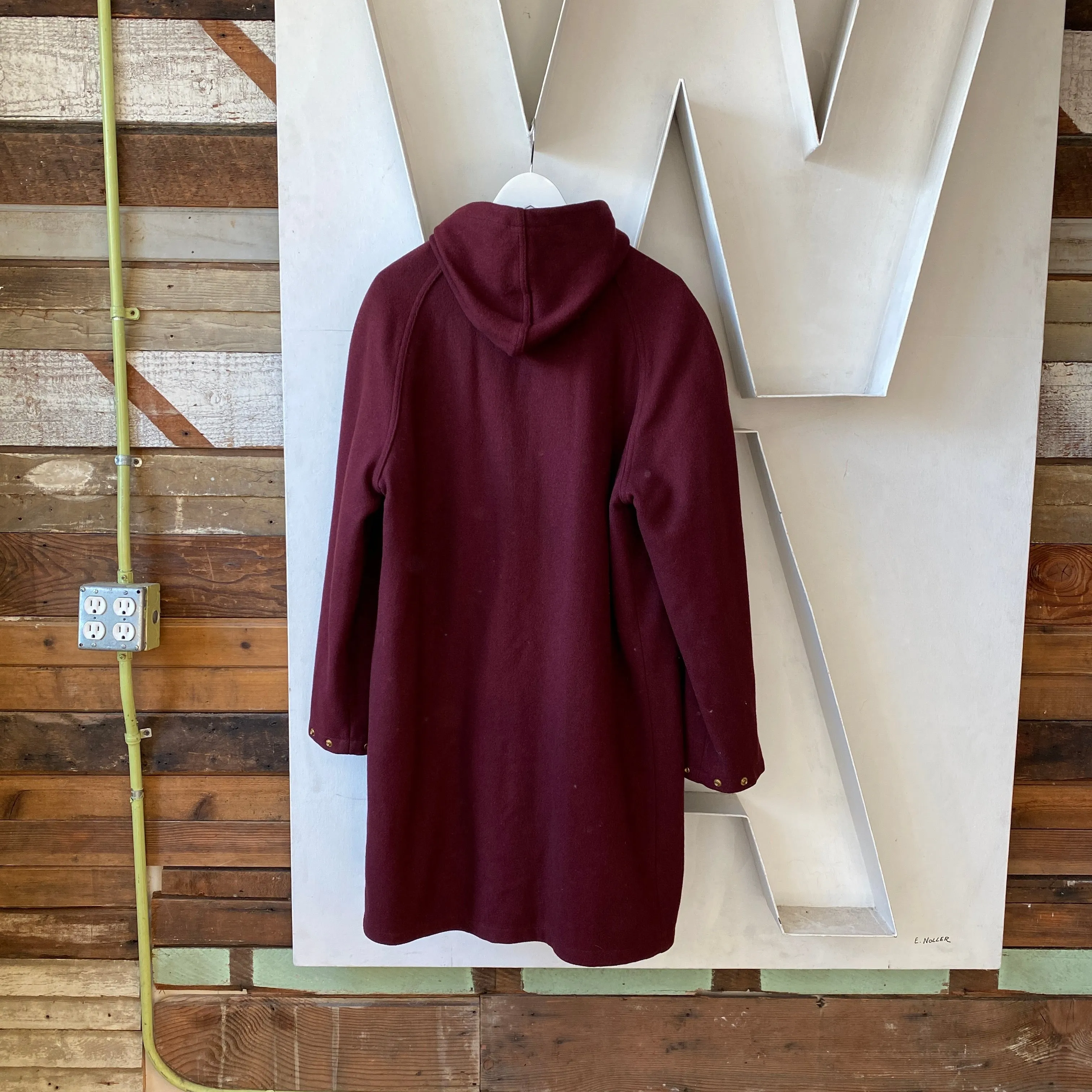 60’s Lined Wool Coat - Large