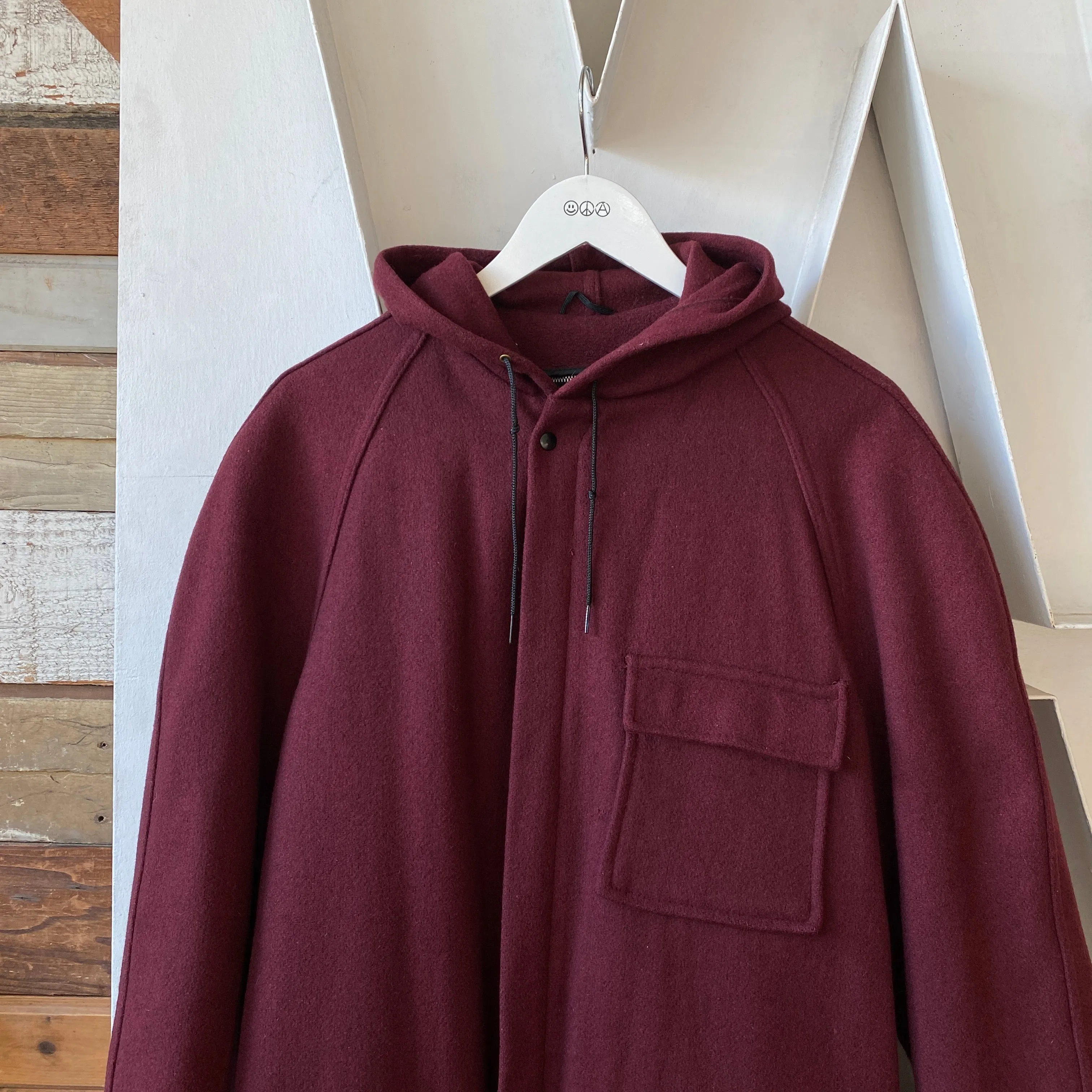 60’s Lined Wool Coat - Large