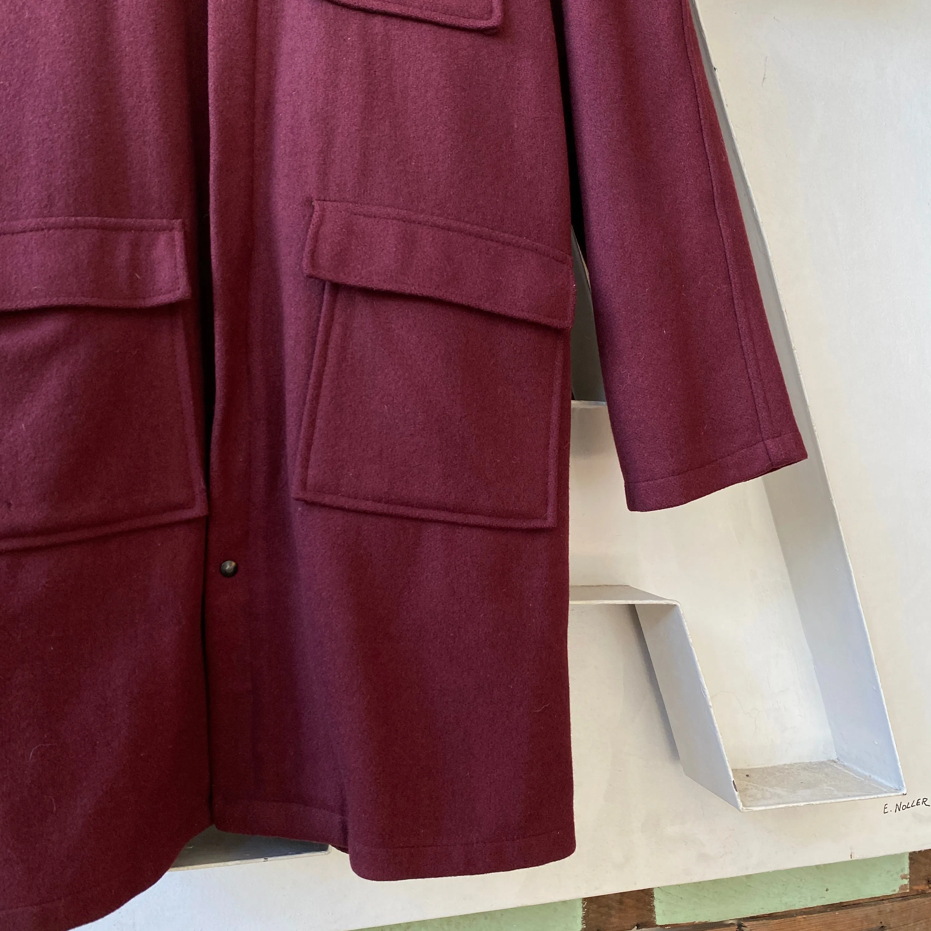 60’s Lined Wool Coat - Large