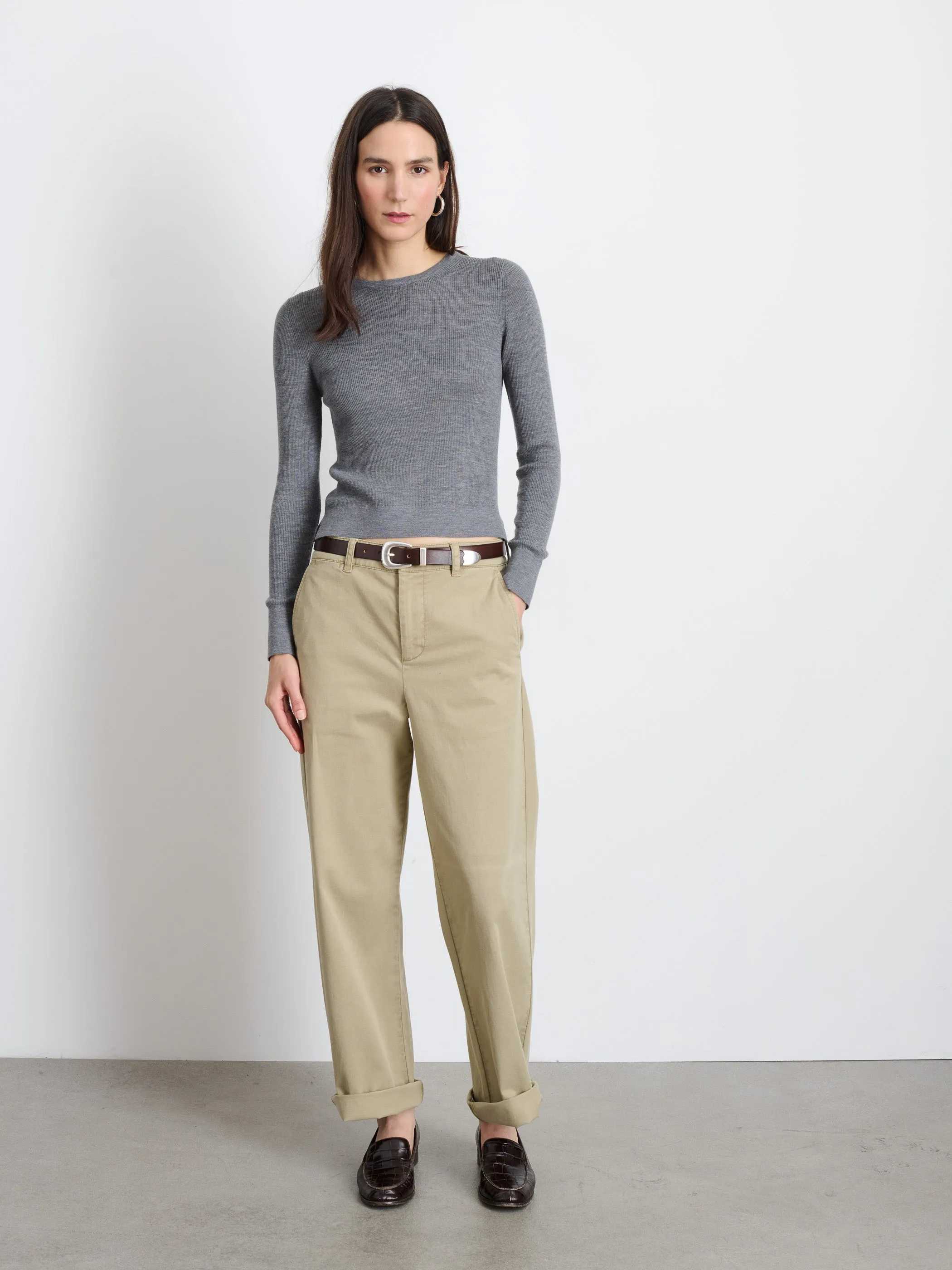 Alex Mill - Ava Crewneck Sweater (Heather Grey)