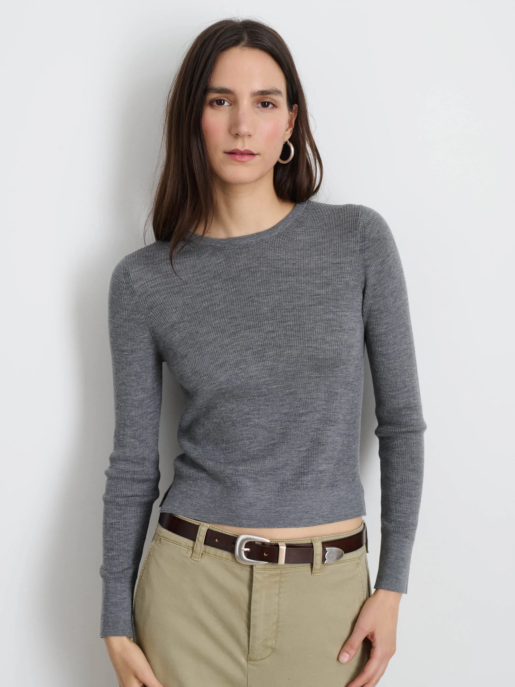Alex Mill - Ava Crewneck Sweater (Heather Grey)