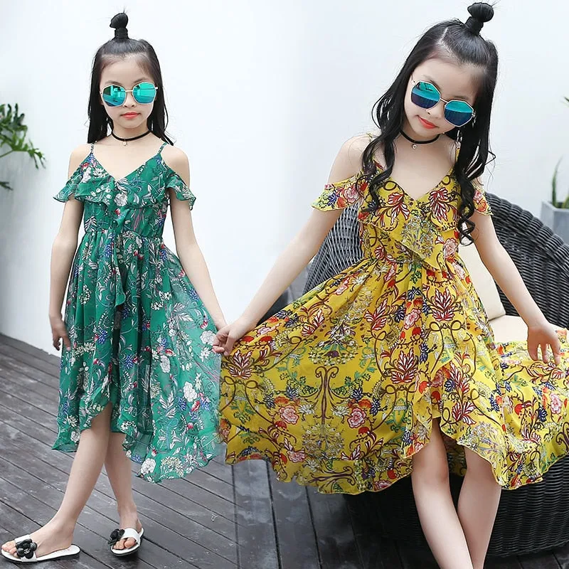 Bohemian Summer Casual Beach Sundress Teenage Kids Teen Clothes