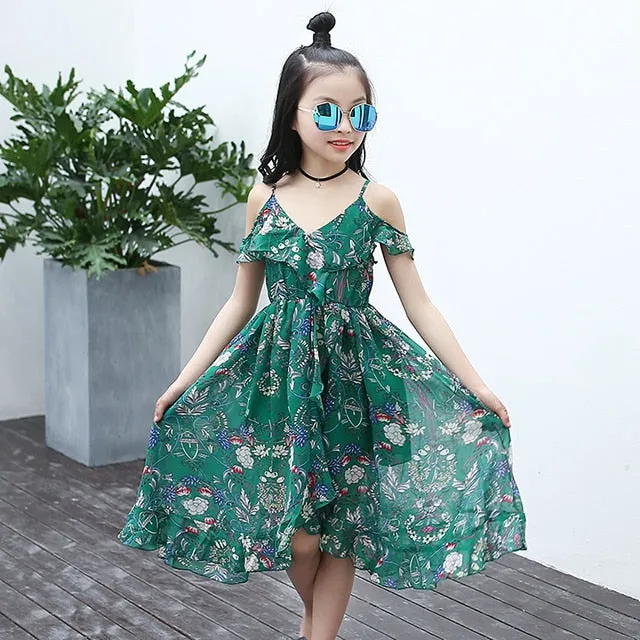 Bohemian Summer Casual Beach Sundress Teenage Kids Teen Clothes