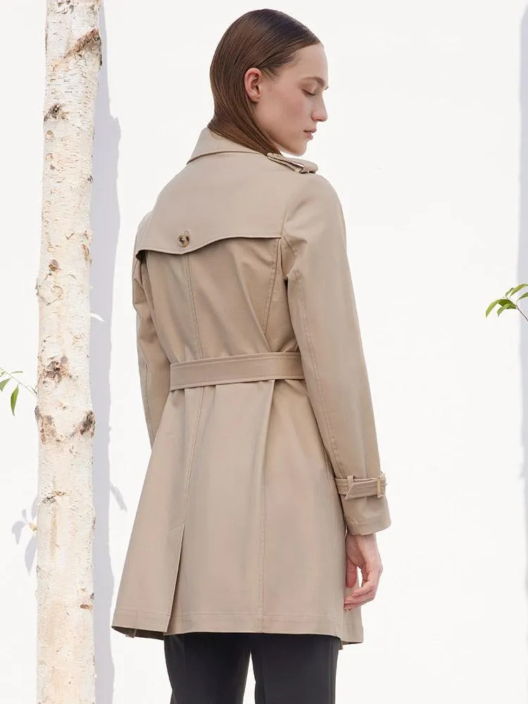 Classic Double-Breasted Trench-Coat