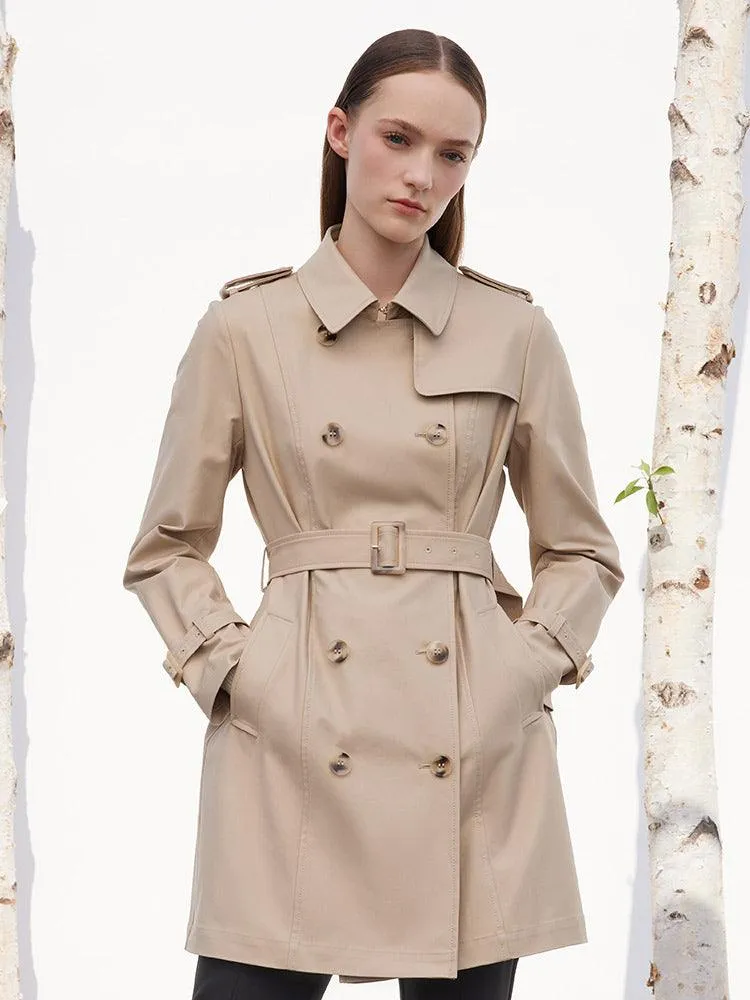 Classic Double-Breasted Trench-Coat