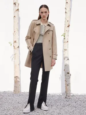 Classic Double-Breasted Trench-Coat