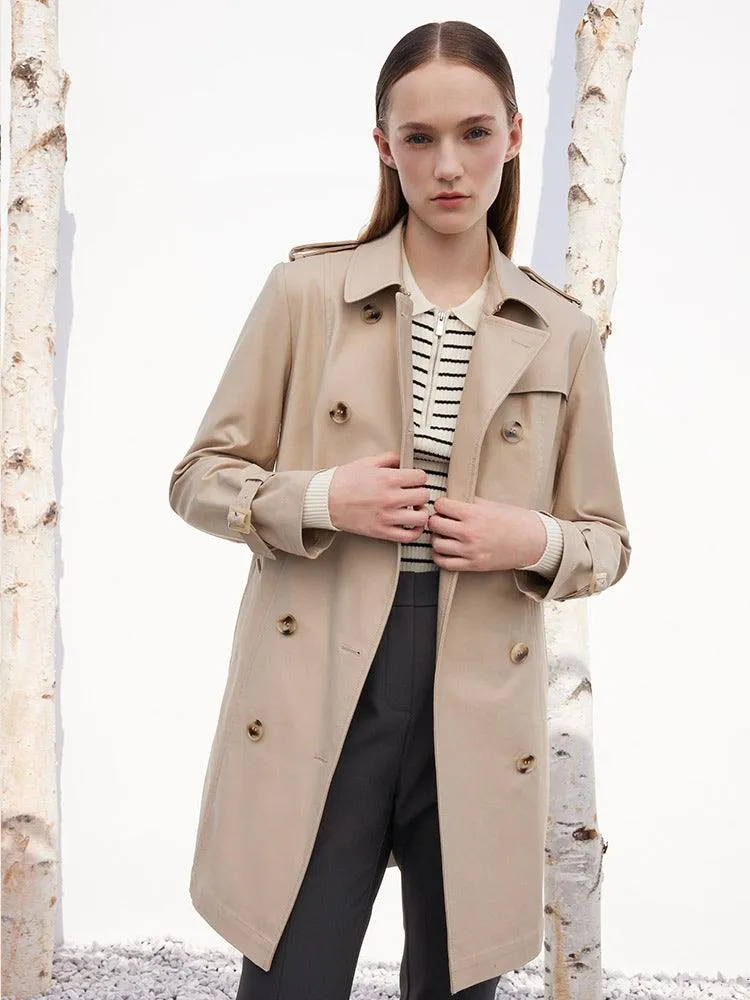 Classic Double-Breasted Trench-Coat