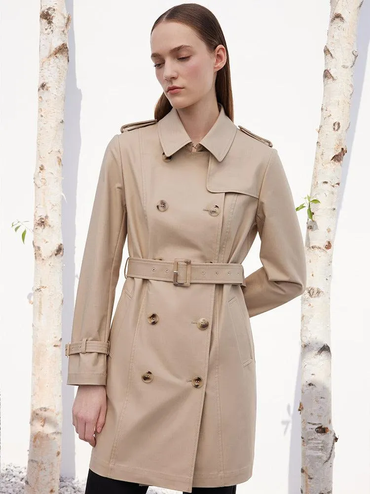 Classic Double-Breasted Trench-Coat