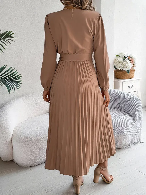 Classic Pleated Midi Dress for All Occasions