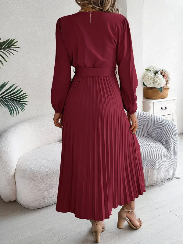 Classic Pleated Midi Dress for All Occasions