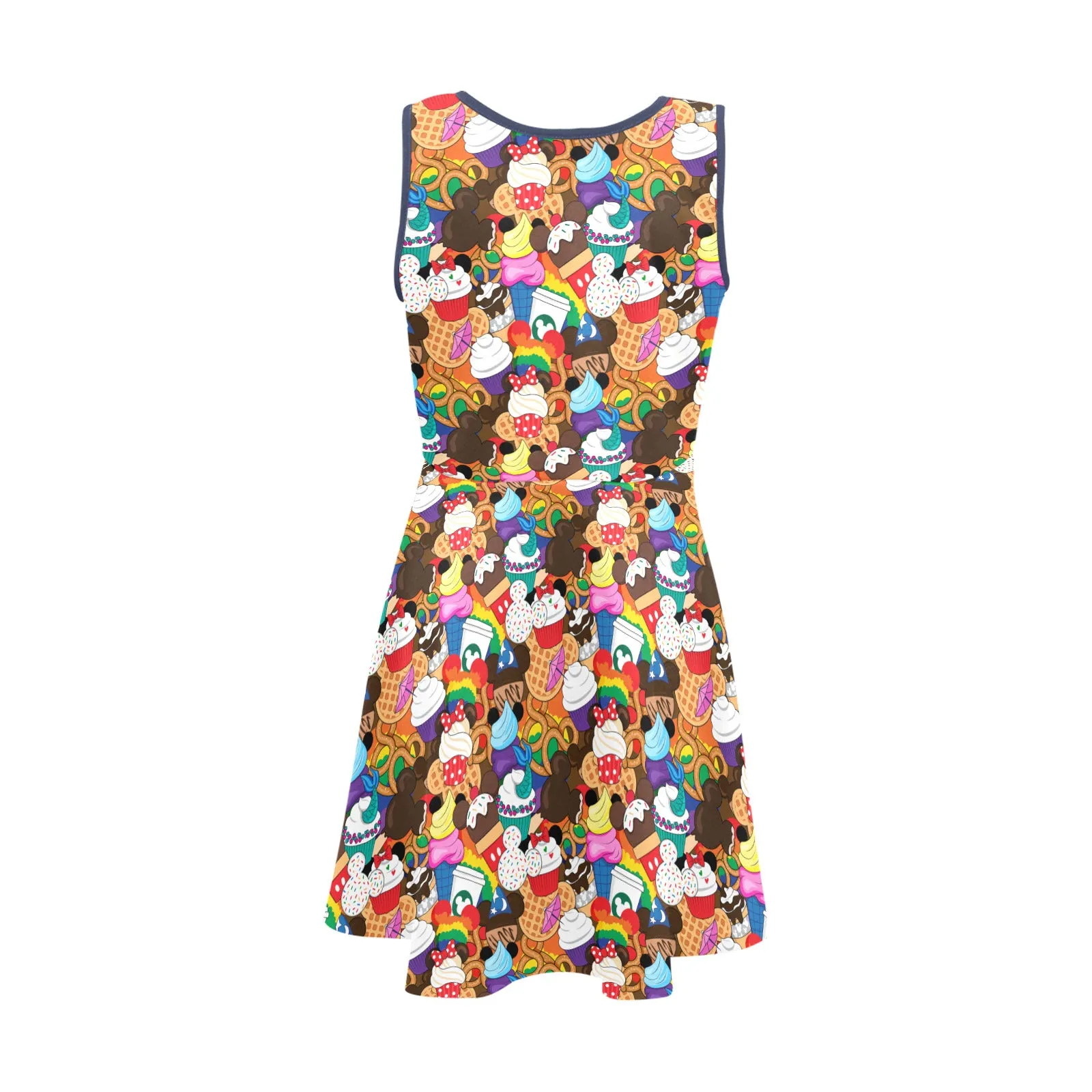 Colorful Snacks Girls' Sleeveless Sundress