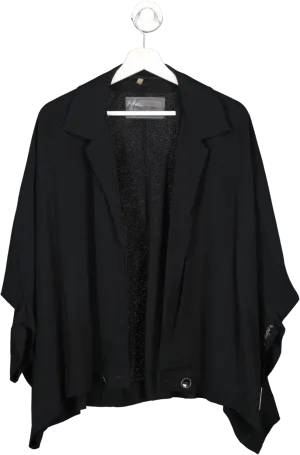 Cop Copine Black Loose Fit Short Sleeve Jacket UK M/L