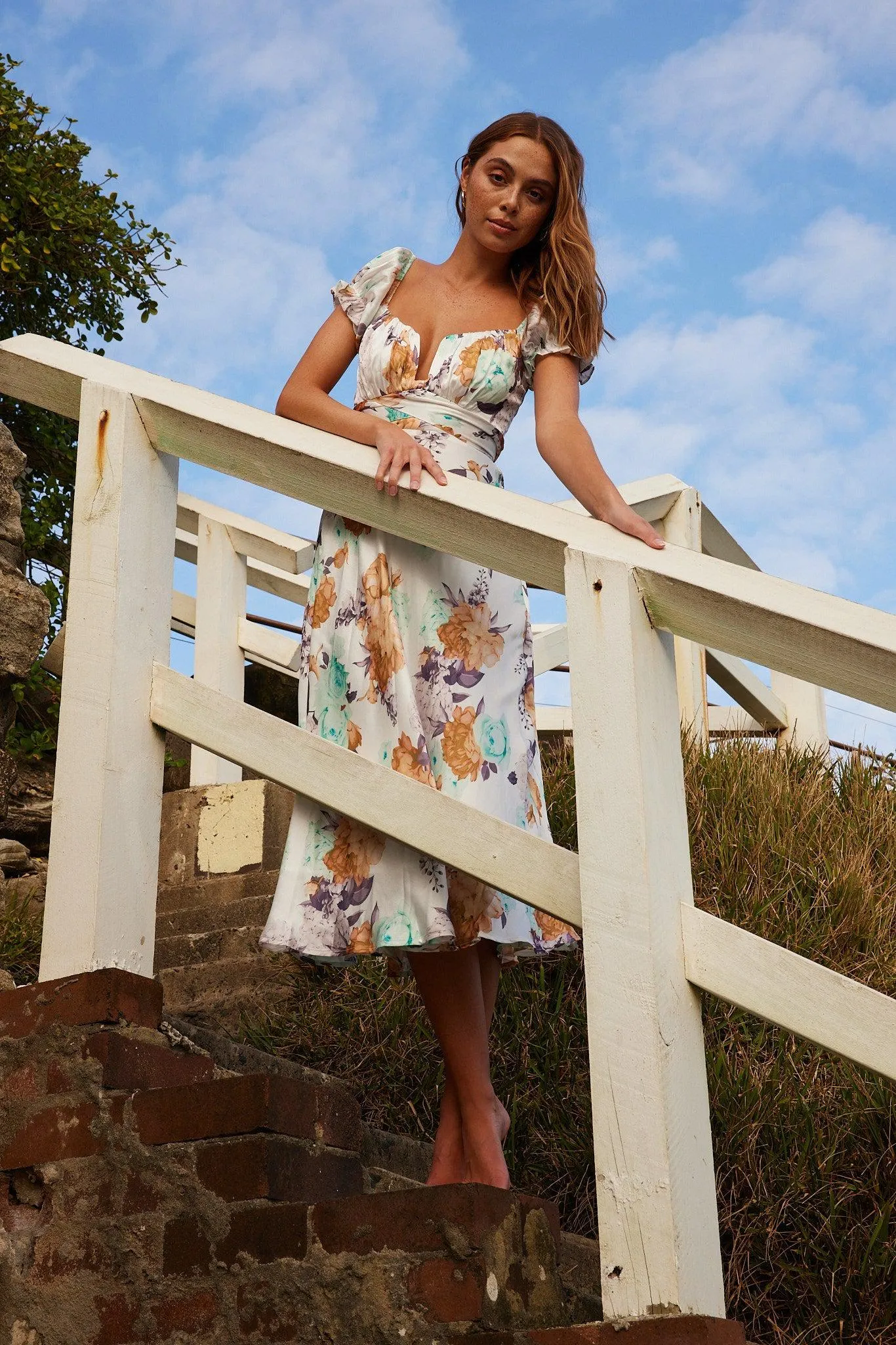 Darshelle Dress - Green Floral