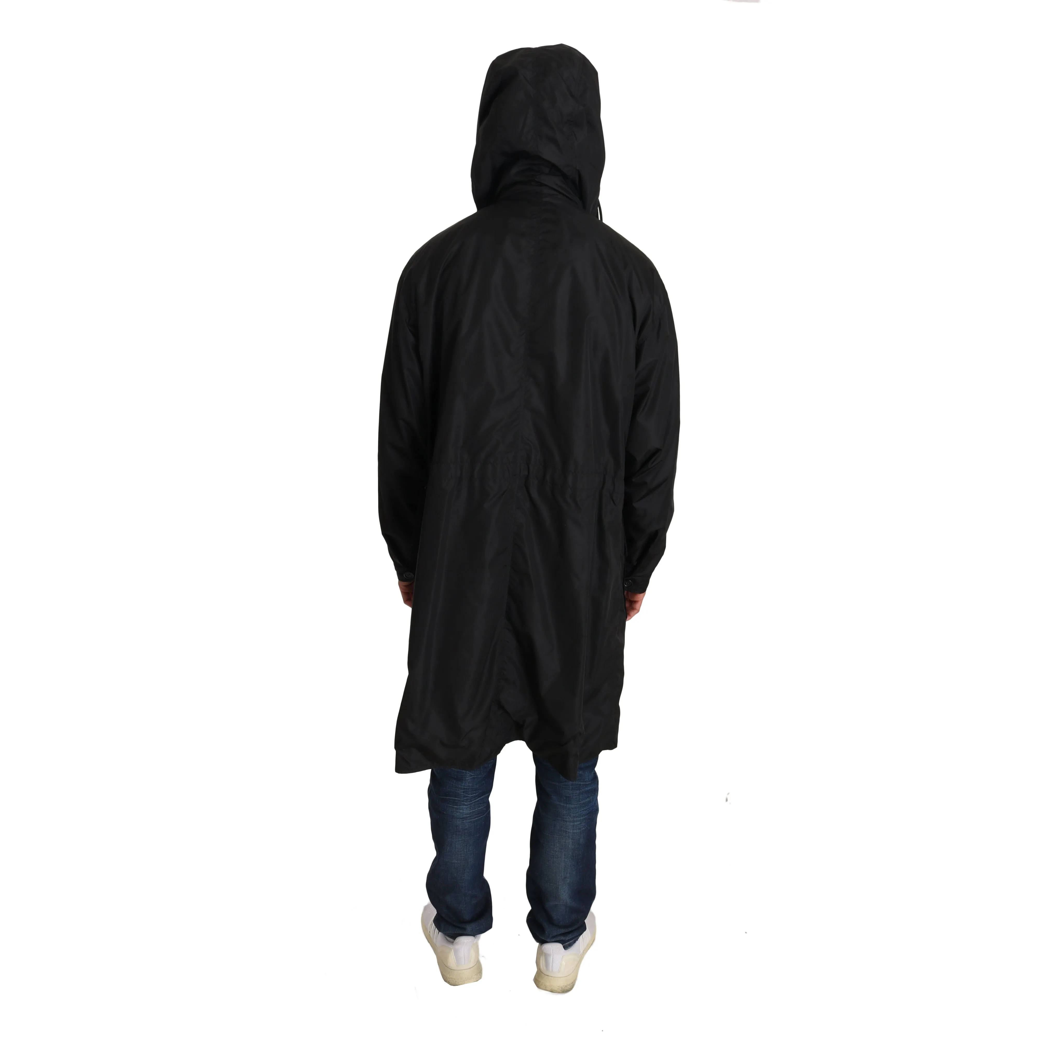 Dolce & Gabbana Elegant Reversible Hooded Raincoat