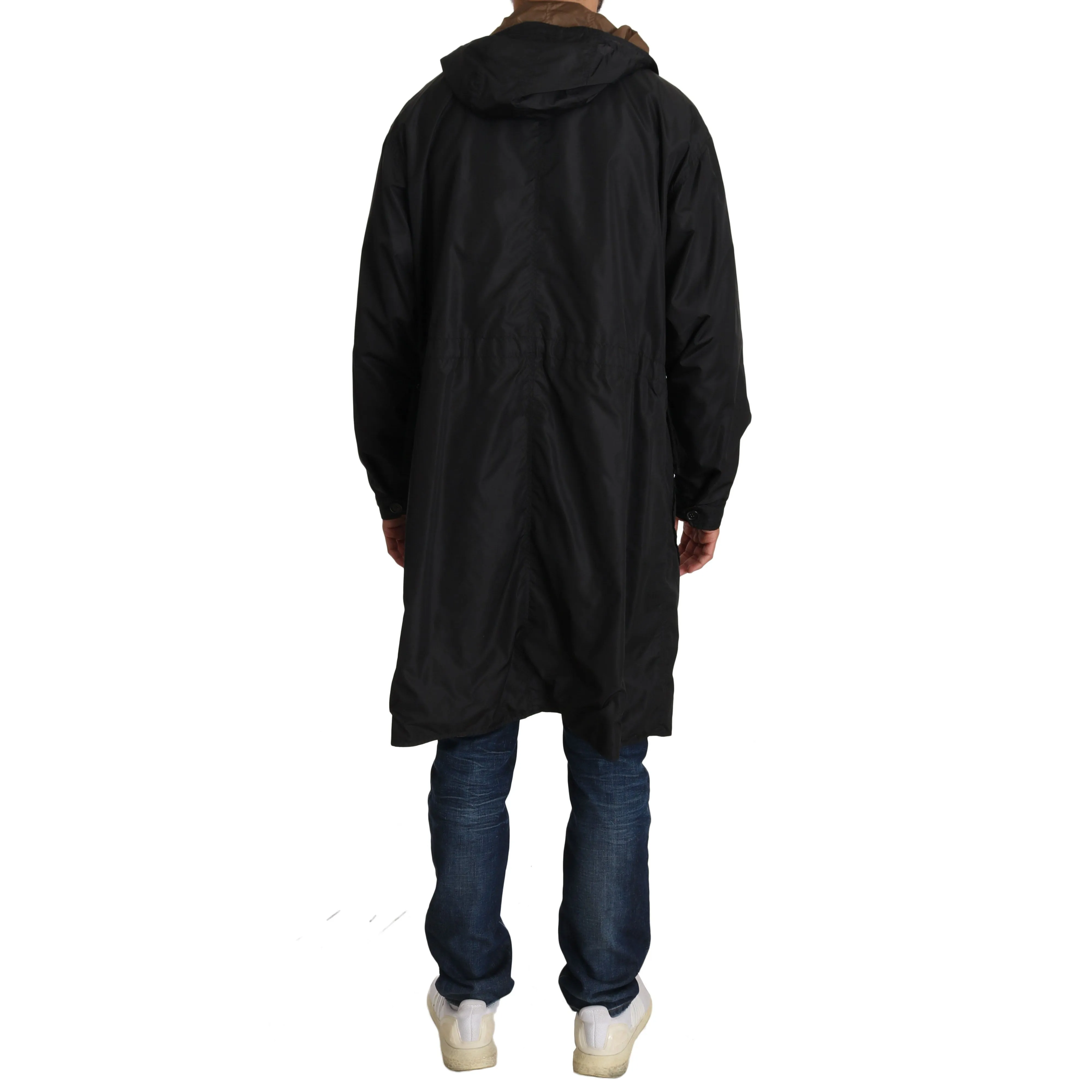Dolce & Gabbana Elegant Reversible Hooded Raincoat