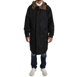 Dolce & Gabbana Elegant Reversible Hooded Raincoat