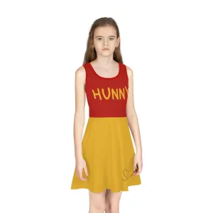 Hunny Bear Girls' Sleeveless Sundress (AOP)