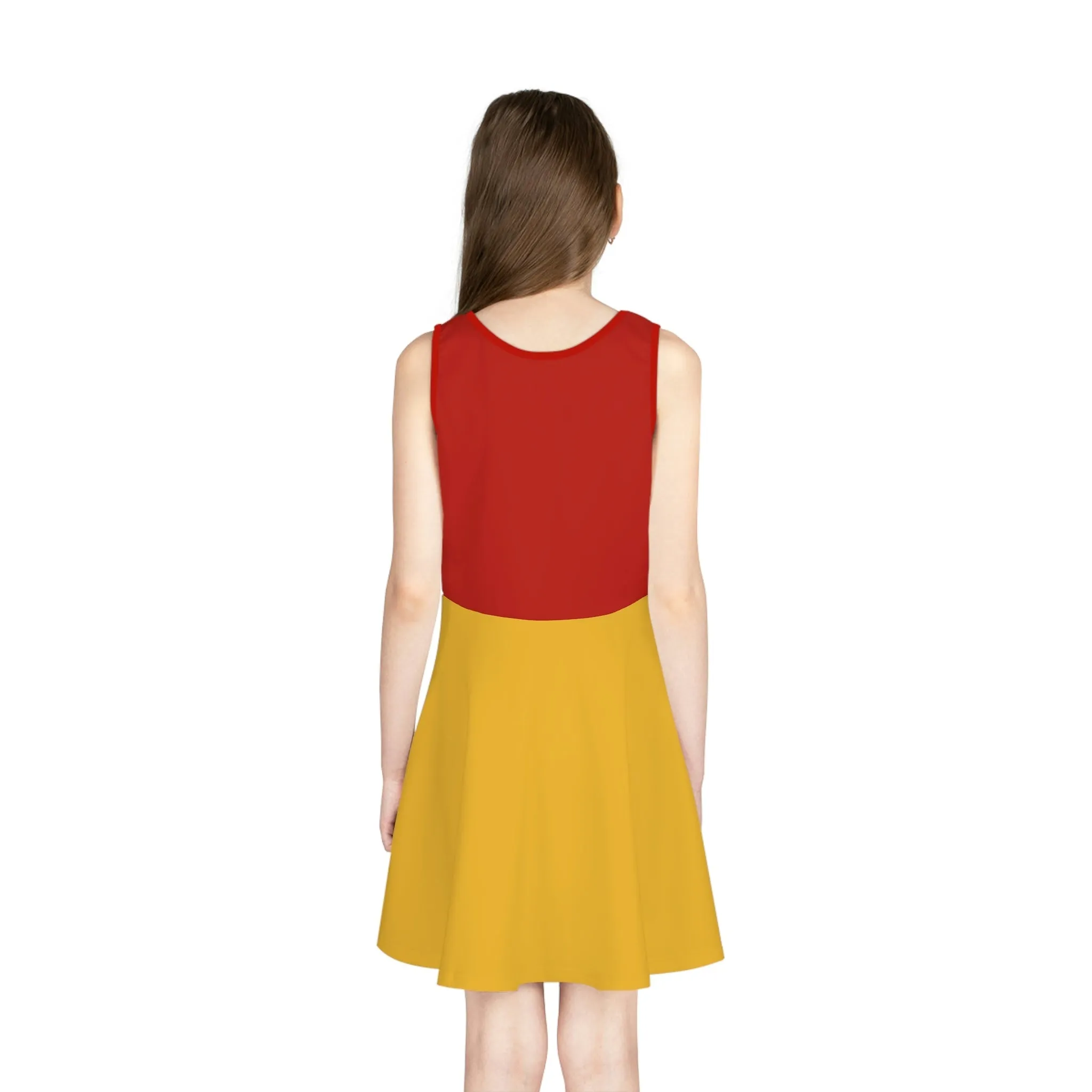 Hunny Bear Girls' Sleeveless Sundress (AOP)