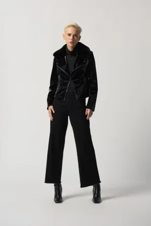 J.R 233928  Faux-Leather Moto Jacket