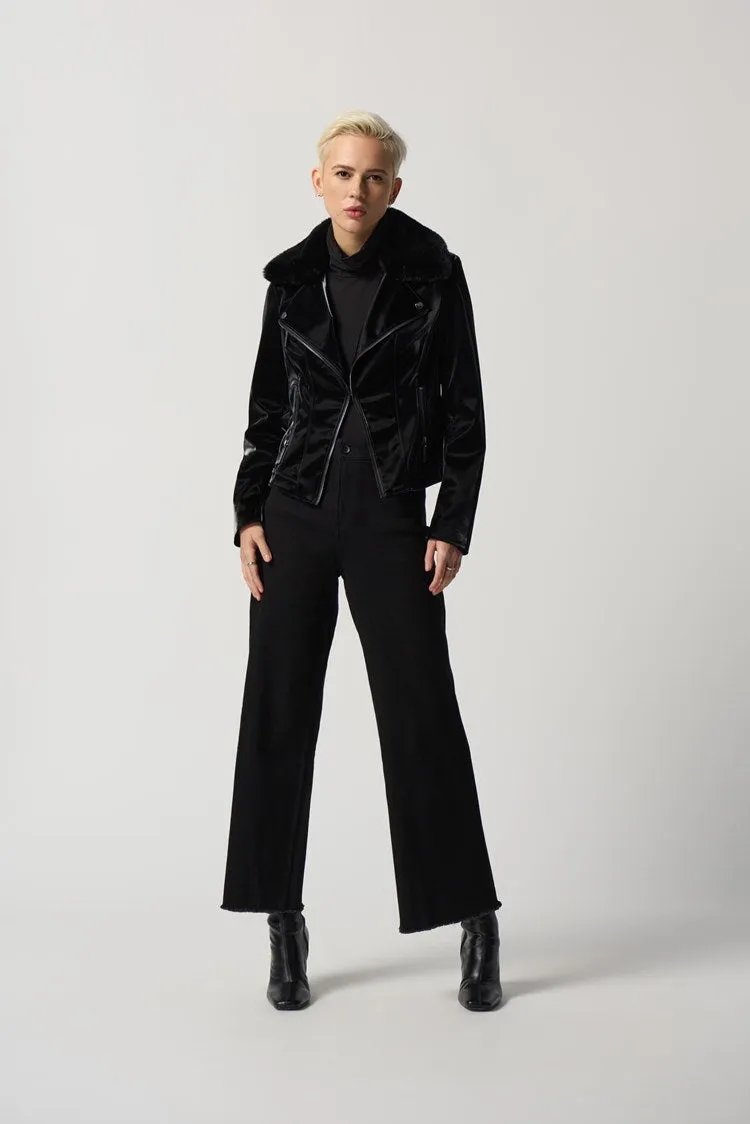 J.R 233928  Faux-Leather Moto Jacket