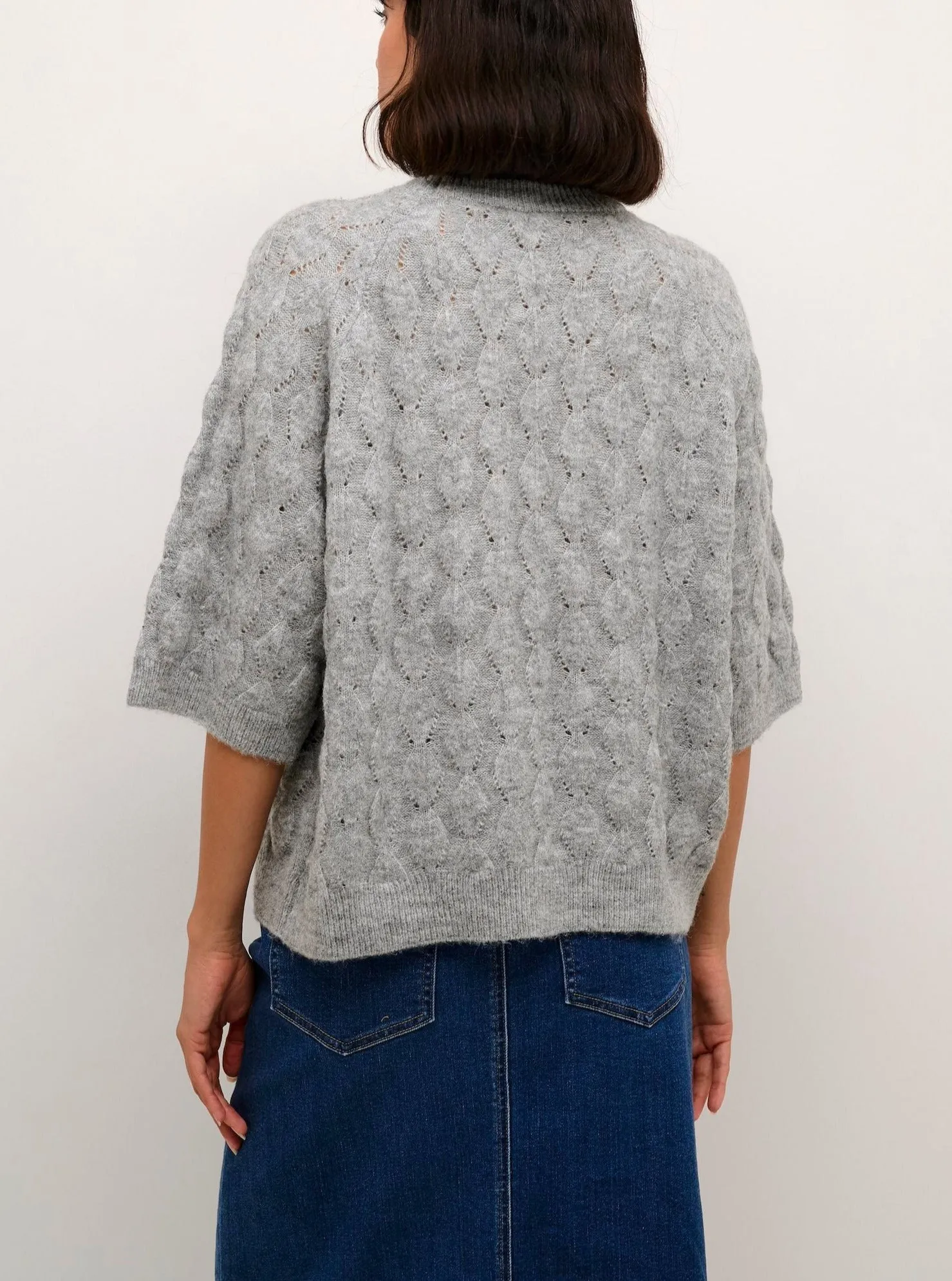 KAMALENE KNIT PULLOVER | GREY MELANGE