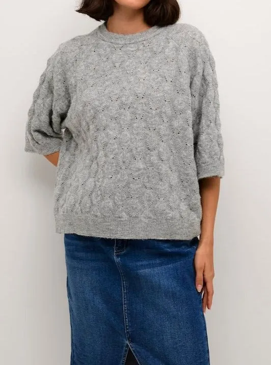 KAMALENE KNIT PULLOVER | GREY MELANGE
