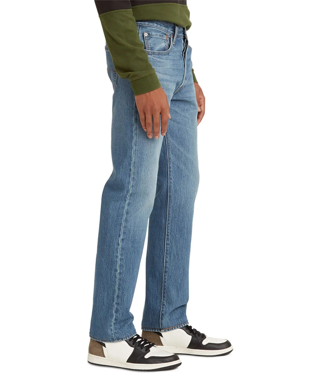 Levi's Men's 501 Original Fit Fly Button Stretch Jeans