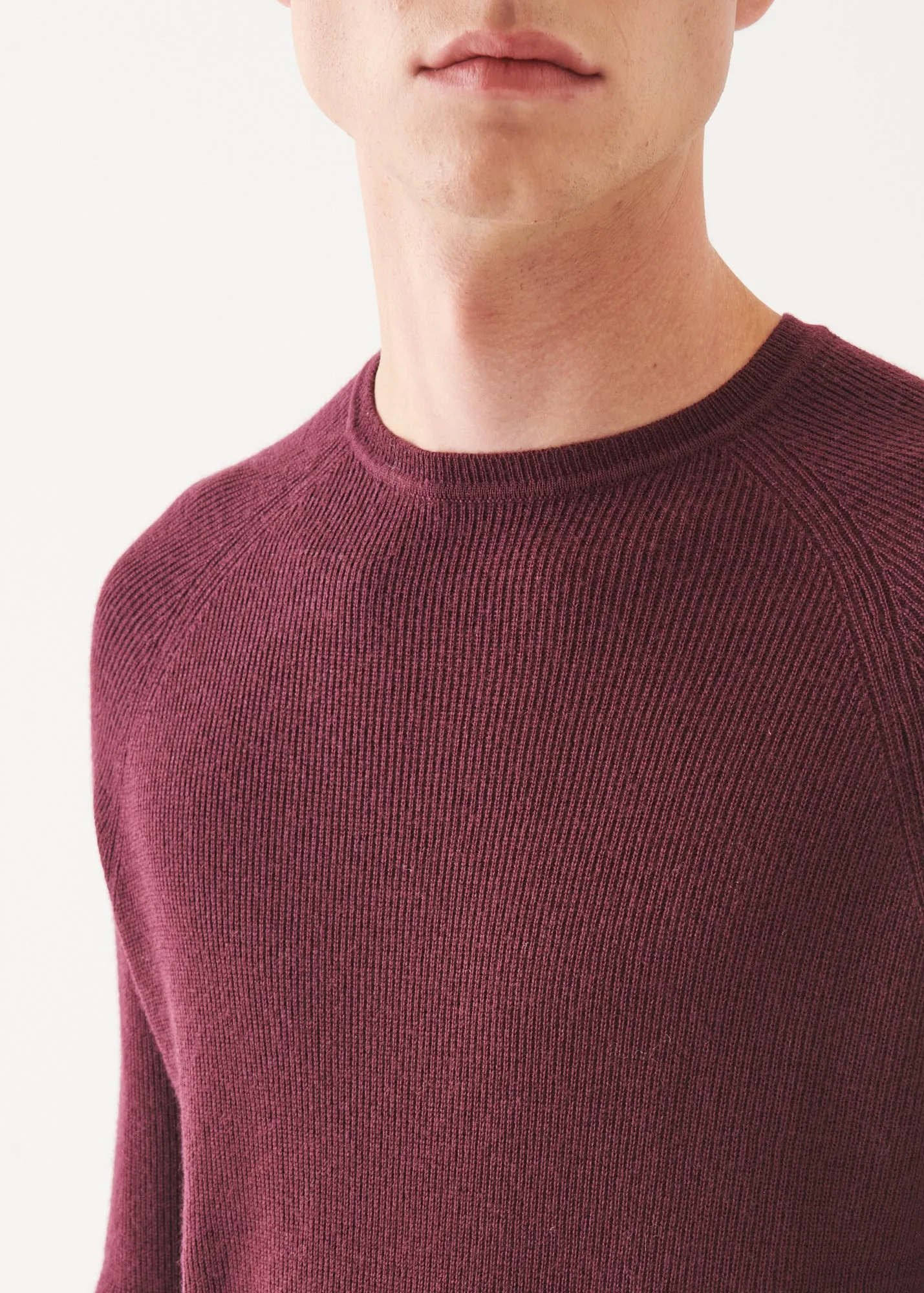 Merino Wool Ribbed Crewneck