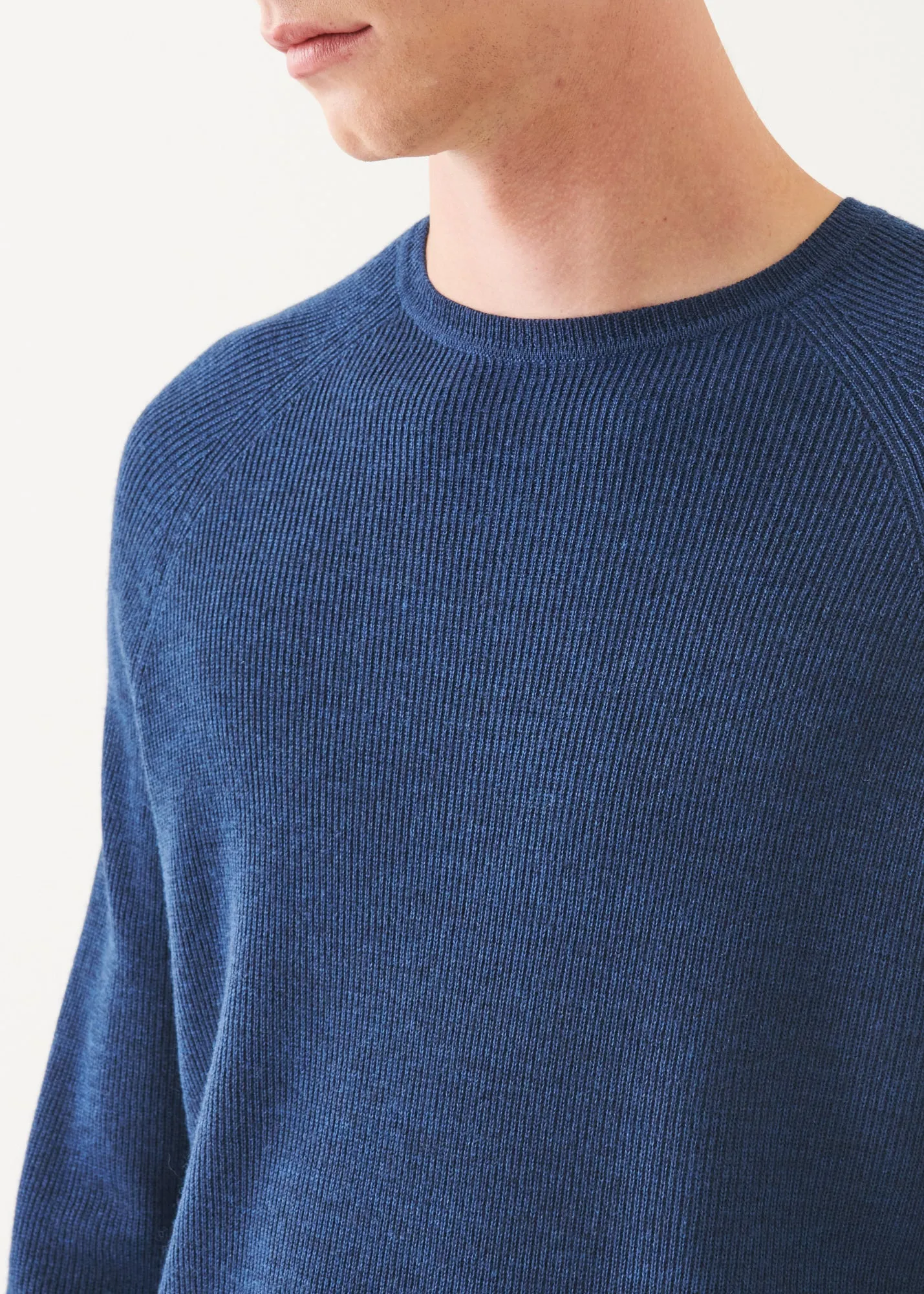 Merino Wool Ribbed Crewneck