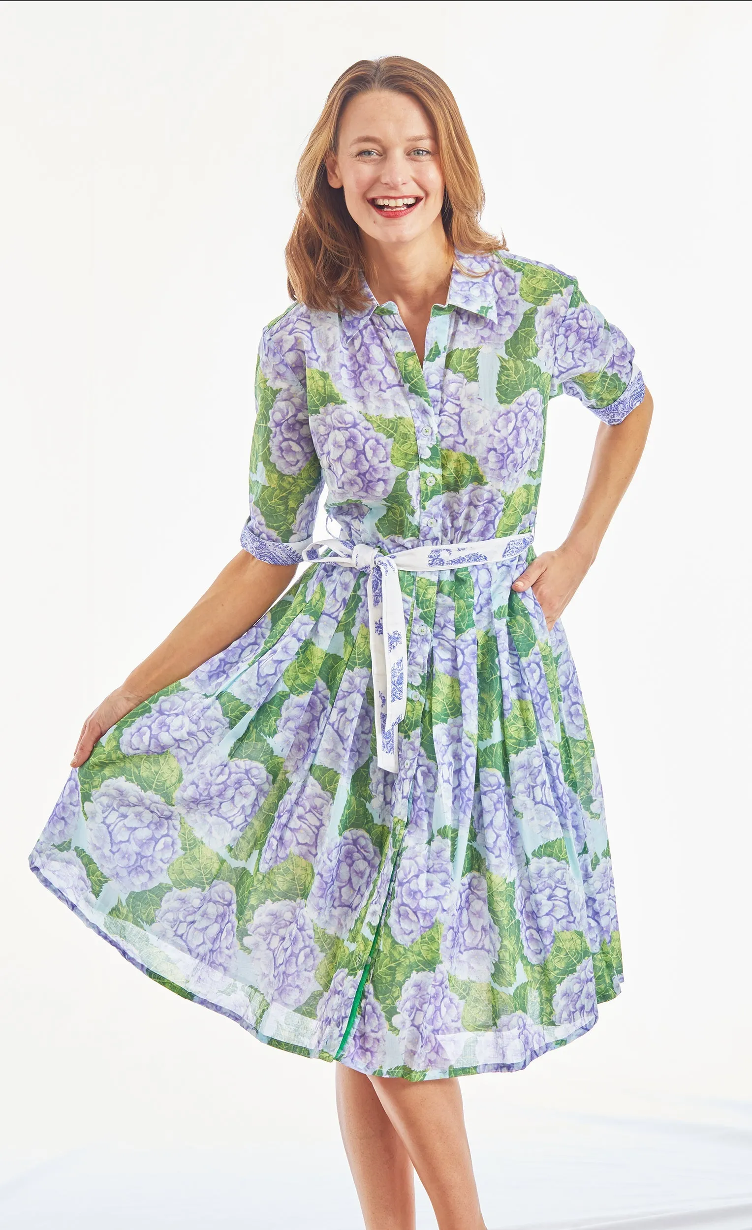 Mrs Maisel Dress - Hydrangea Print
