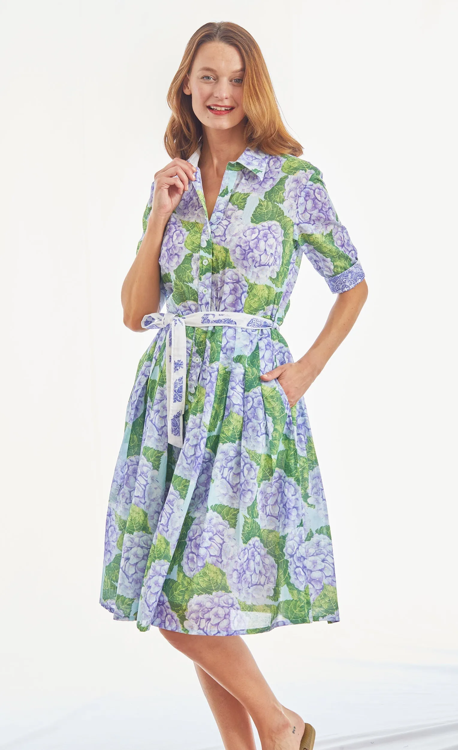 Mrs Maisel Dress - Hydrangea Print