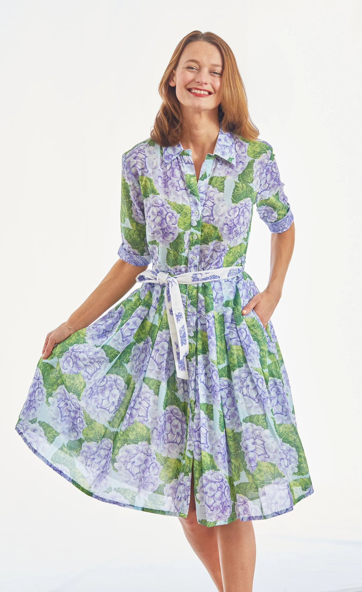 Mrs Maisel Dress - Hydrangea Print