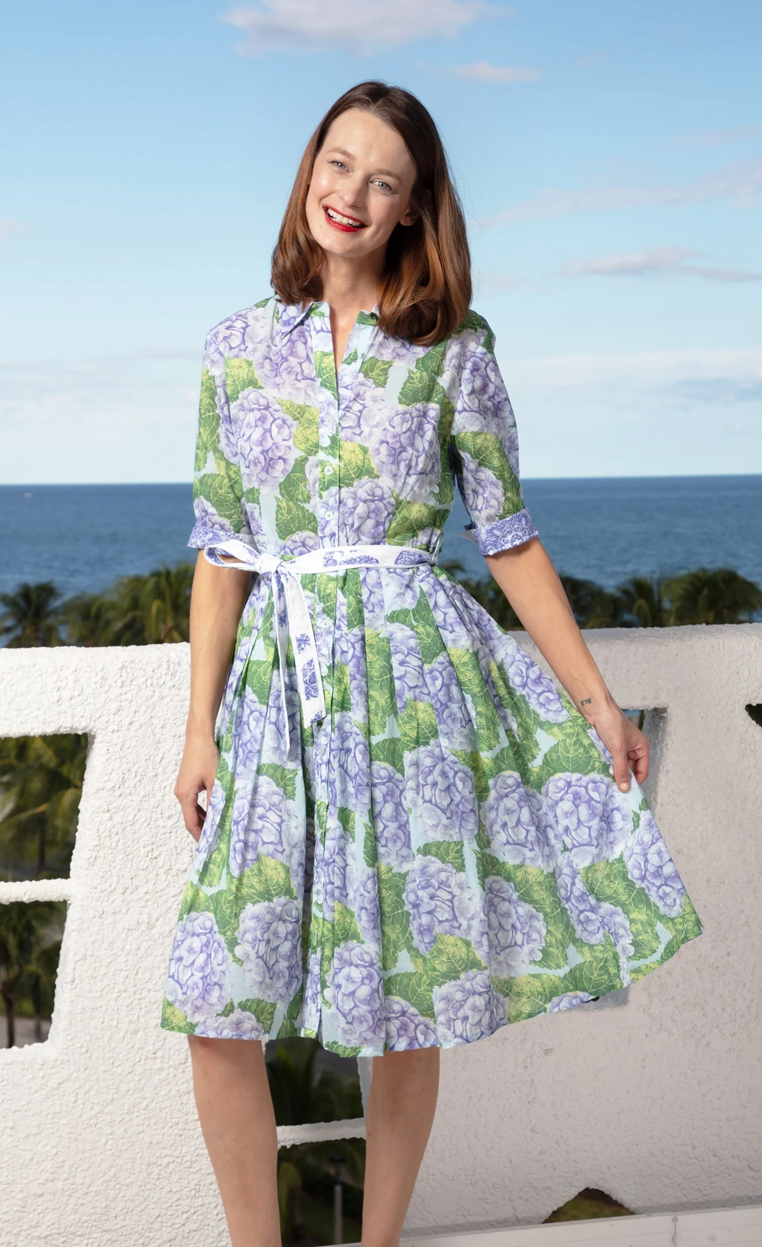 Mrs Maisel Dress - Hydrangea Print