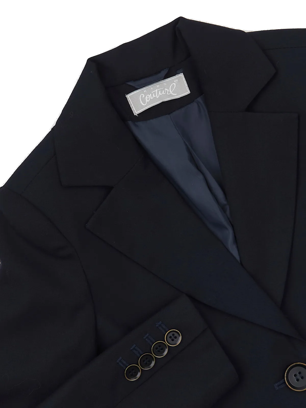 Navy Elegant Blazer by Kids Couture