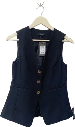 New Look Black Sleeveless Blazer UK 6
