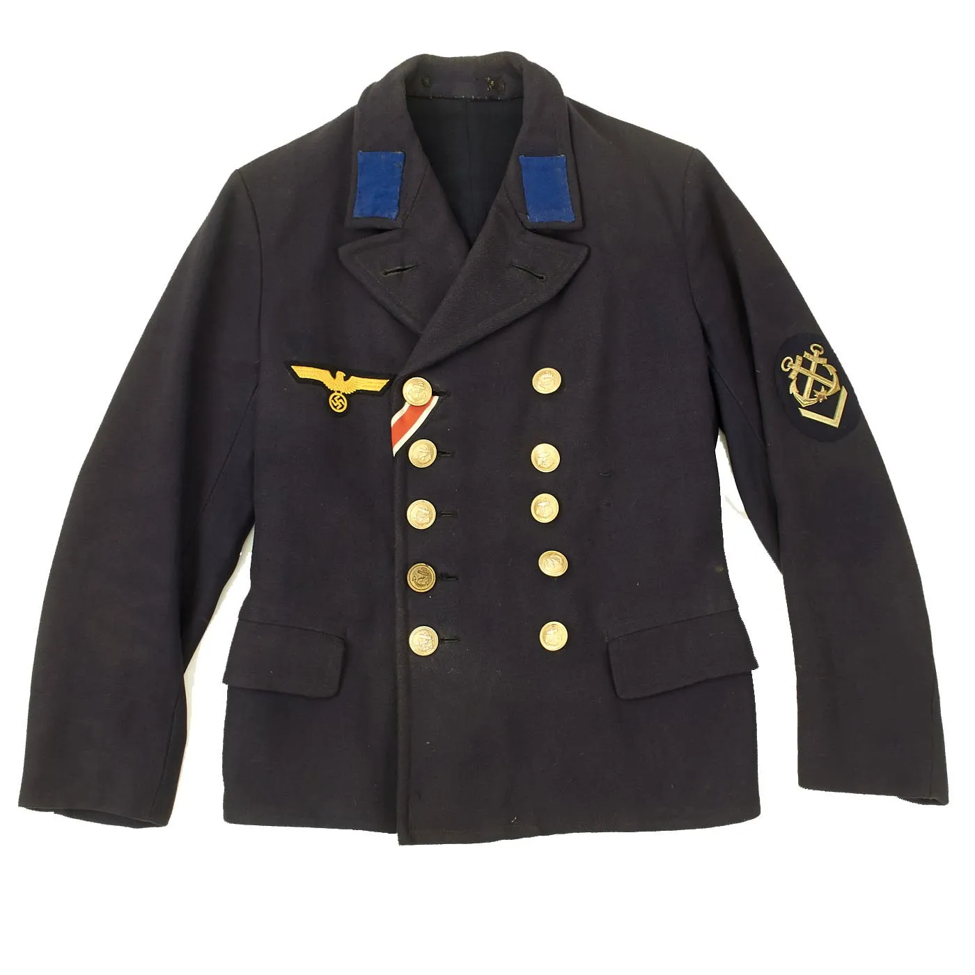 Original German WWII Kriegsmarine Obermaat Reefer Jacket