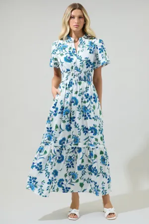 Samara Floral Poplin Maxi Dress