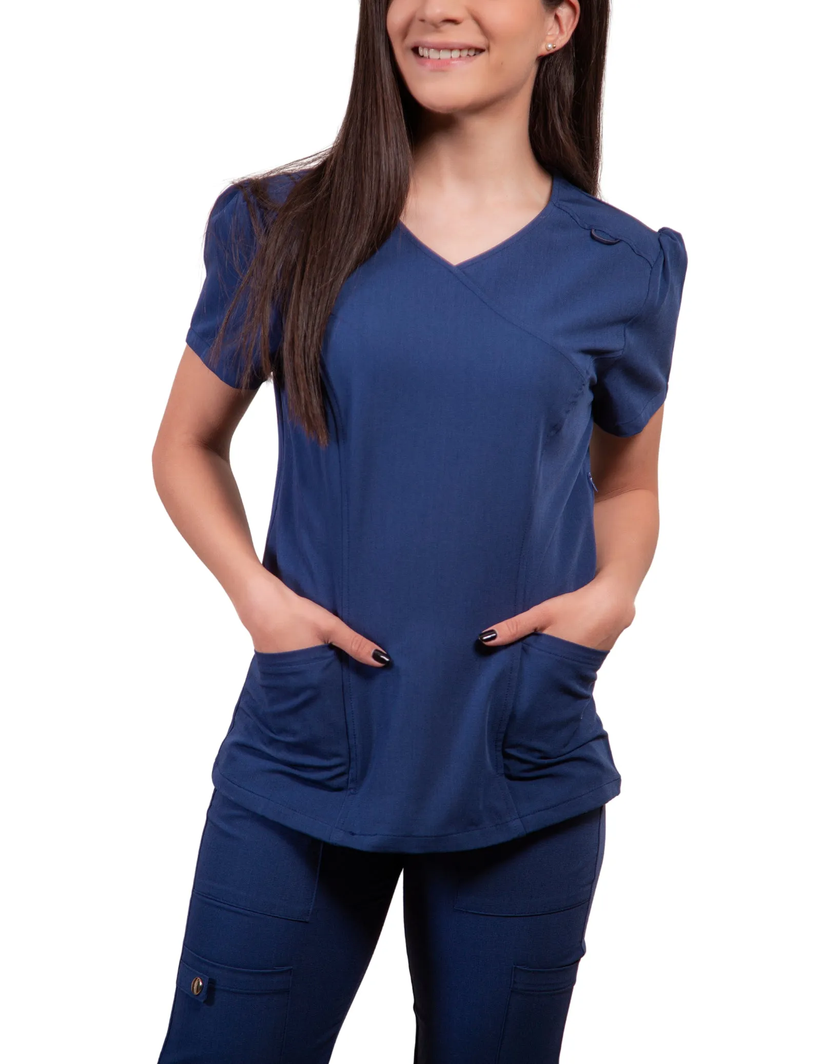 simply-scrubs Women's Hybrid Jogger Set - Estate Navy Blue