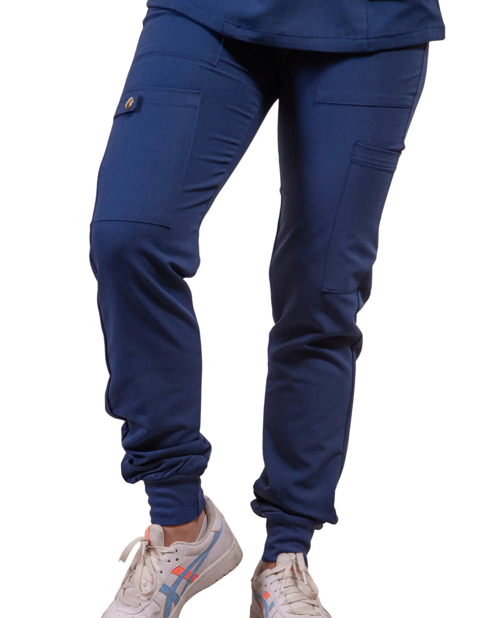 simply-scrubs Women's Hybrid Jogger Set - Estate Navy Blue