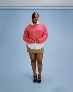 STRAWBERRY SWEATER HOT PINK
