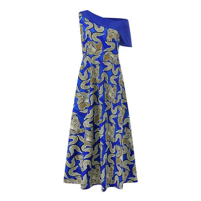 Summer Bohemian Women Off Shoulder Pleated Empire waist Beautiful Dress