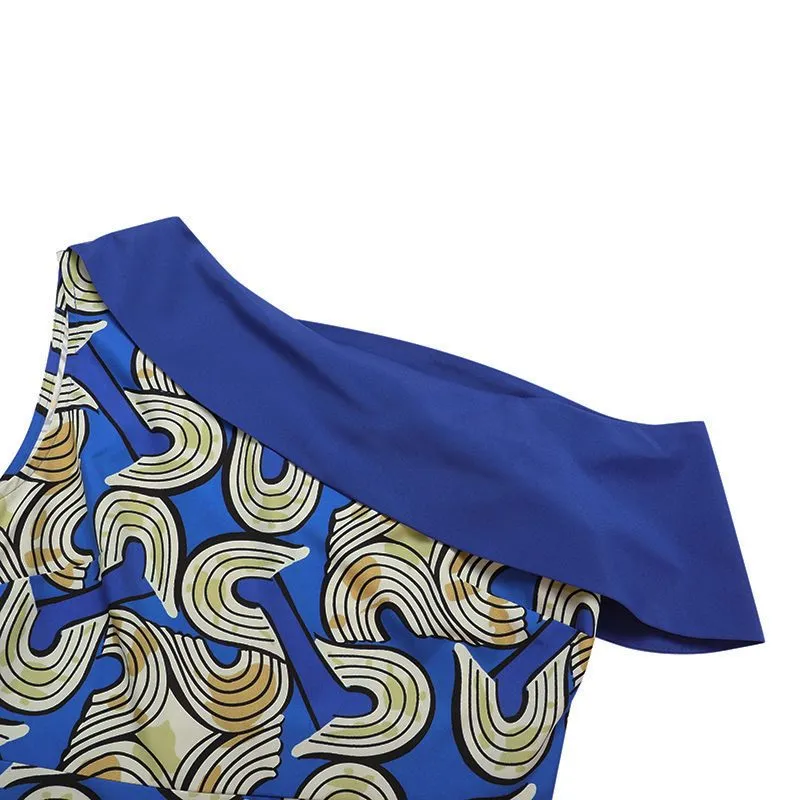 Summer Bohemian Women Off Shoulder Pleated Empire waist Beautiful Dress