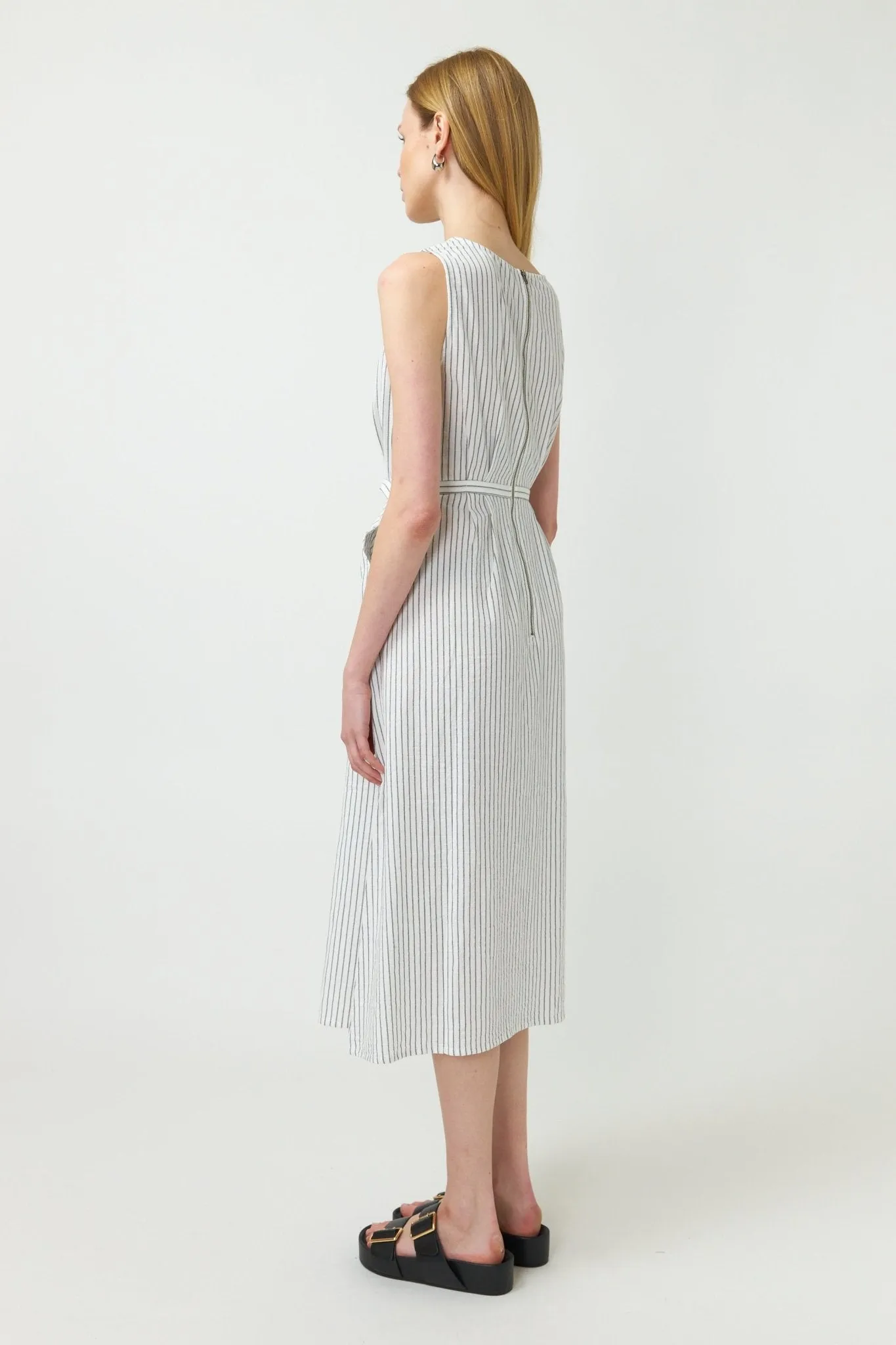 Summer Stripe Sundress | White