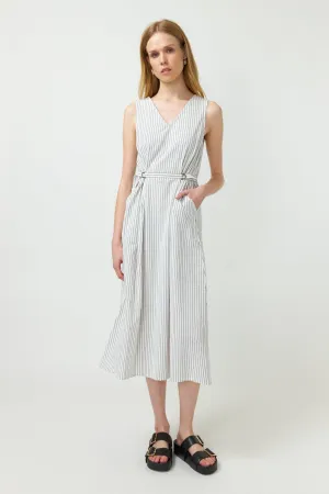 Summer Stripe Sundress | White