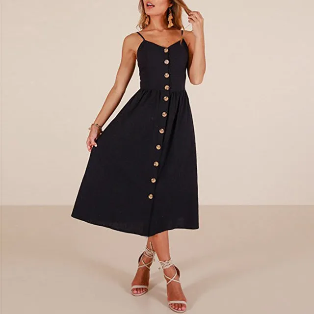 Sunflower Print Sexy Dress