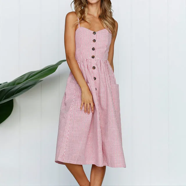 Sunflower Print Sexy Dress