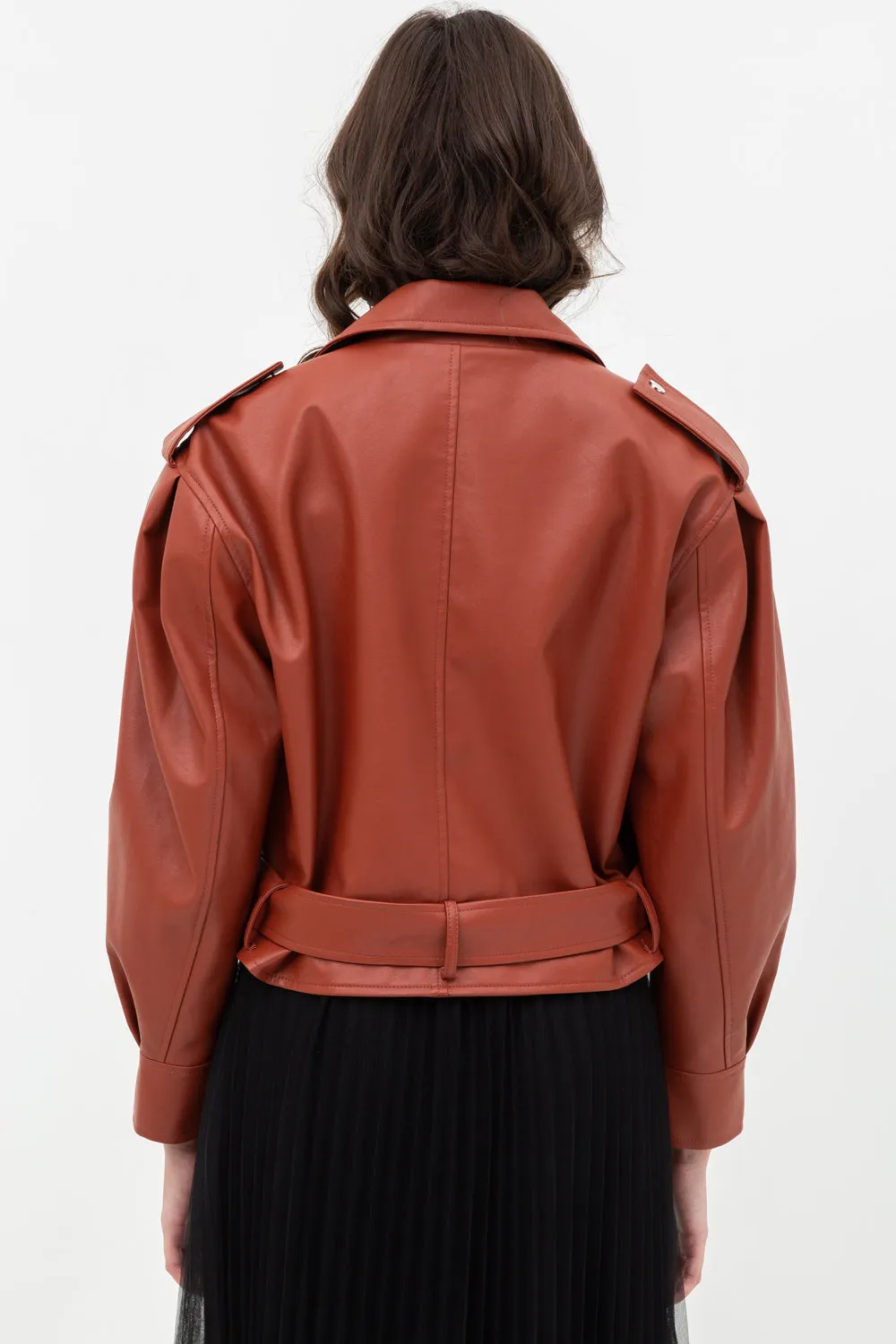 Vegan Leather Moto Jacket