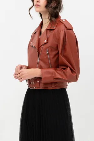 Vegan Leather Moto Jacket