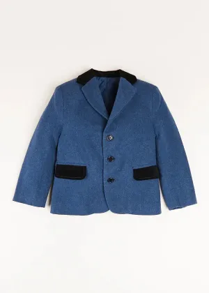 Velvet Collar Blazer in Blue (4-10yrs)